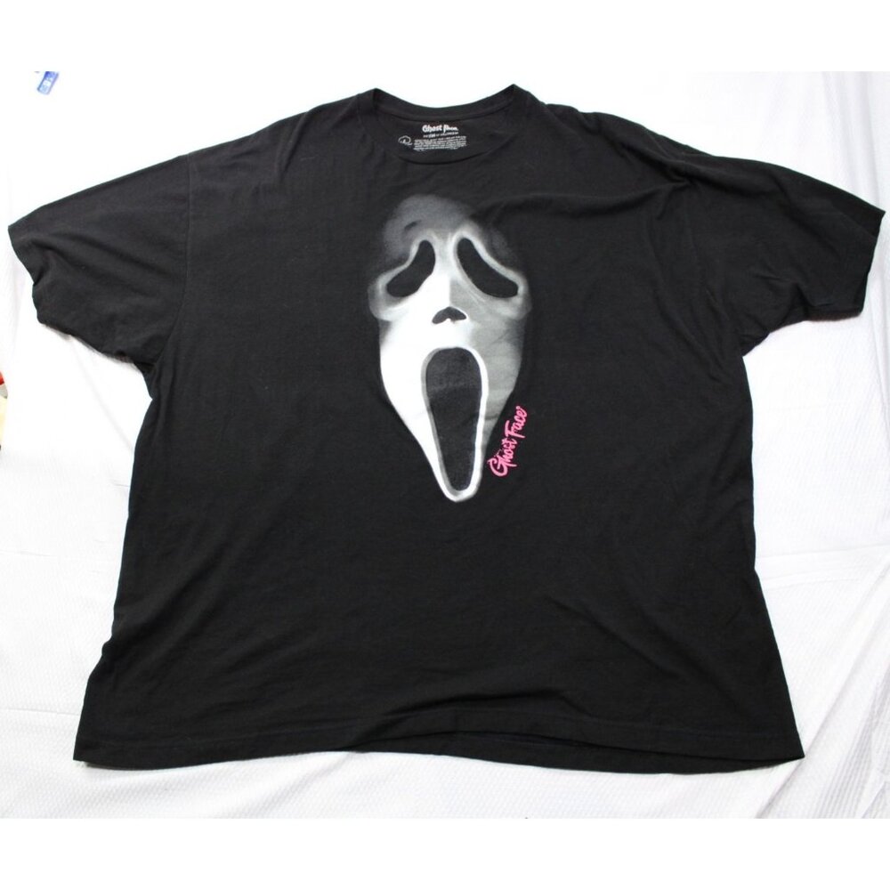 Ghost Face‎ Mens 3XL Black T-Shirt With Iconic Mask Graphic By Bioworld